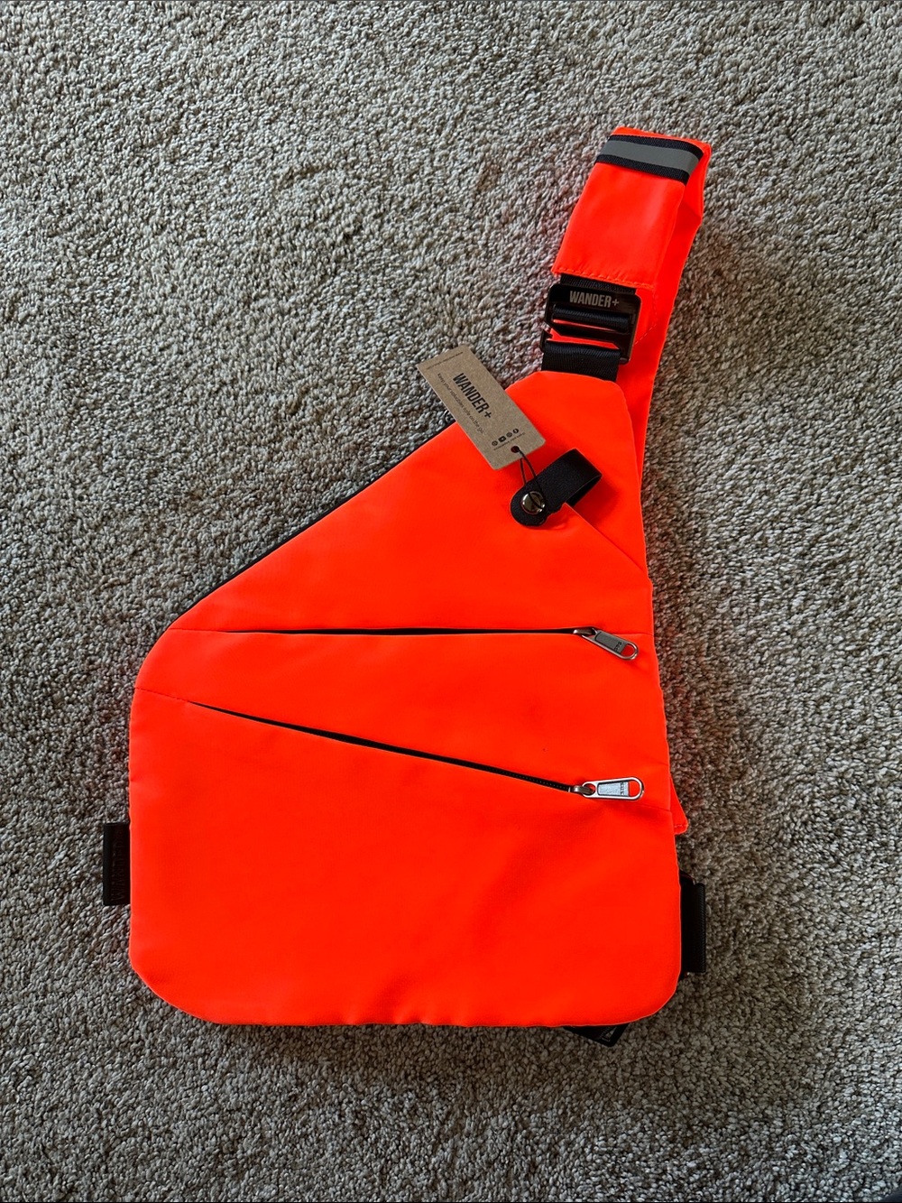 Wander Plus Bright Orange Travel Bag